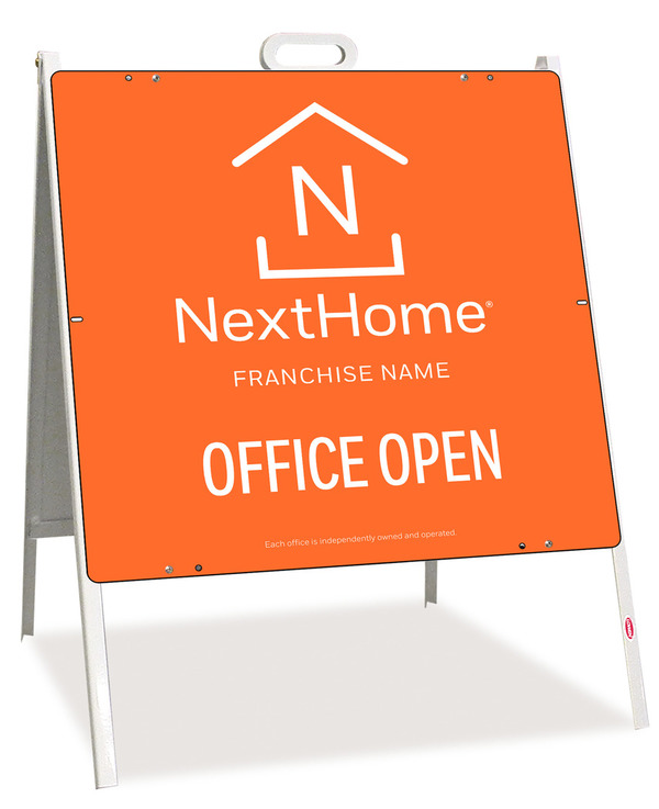 Office Open A-Frame and Sign Panel Unit, 24h x 24w, PVC
